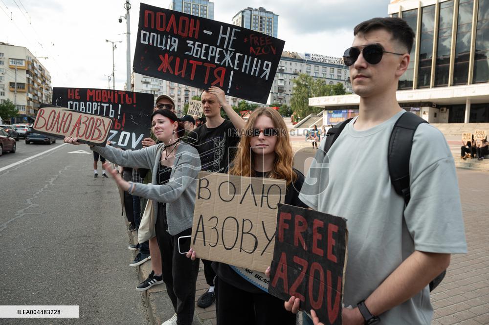 "Dont Stay Silent! Captivity Kills!" rally in Kyiv