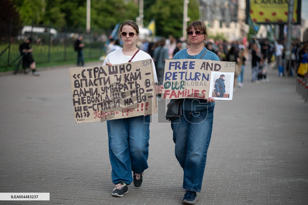 "Dont Stay Silent! Captivity Kills!" rally in Kyiv