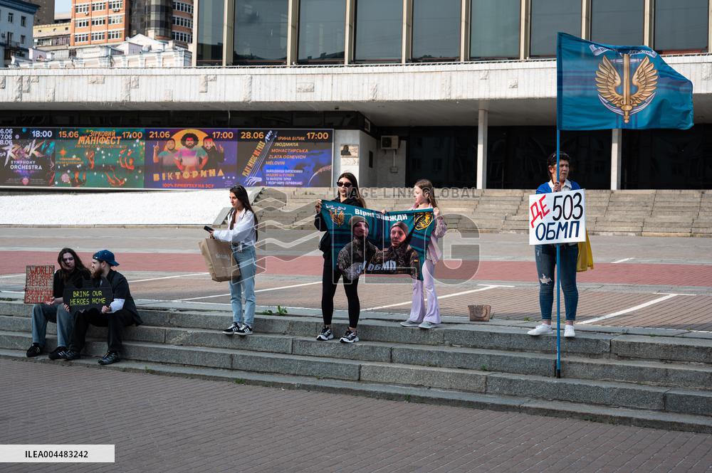 "Dont Stay Silent! Captivity Kills!" rally in Kyiv