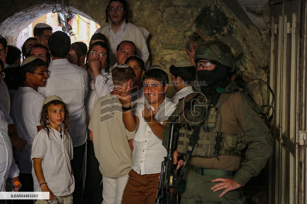 Israeli Settlers in Old City of Hebron - West Bank