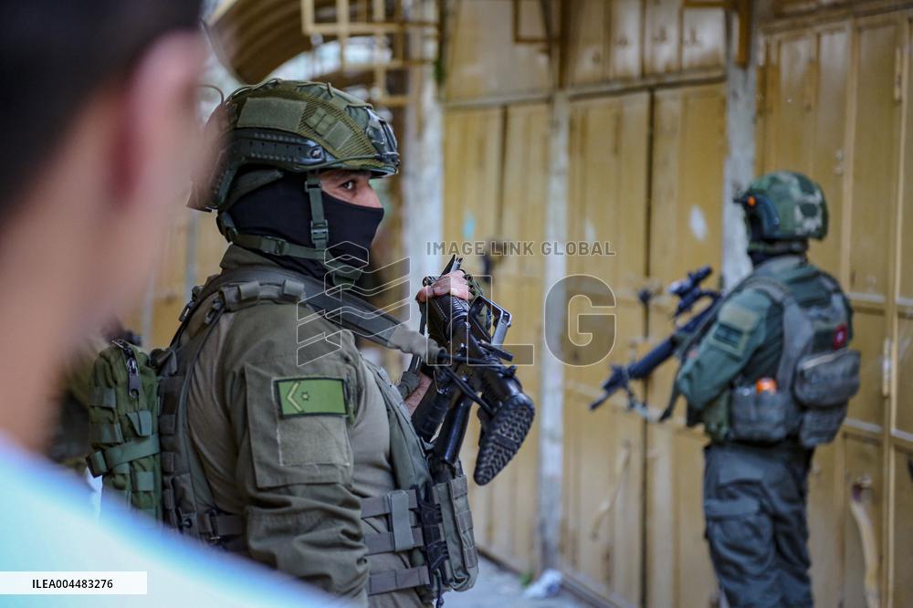 Israeli Settlers in Old City of Hebron - West Bank