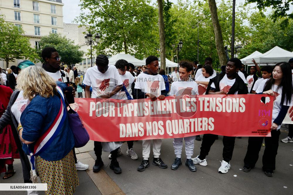Citizens' March For Peace In The Neighborhoods - Paris