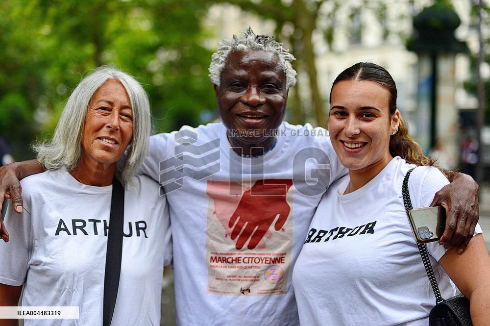 Citizens' March For Peace In The Neighborhoods - Paris