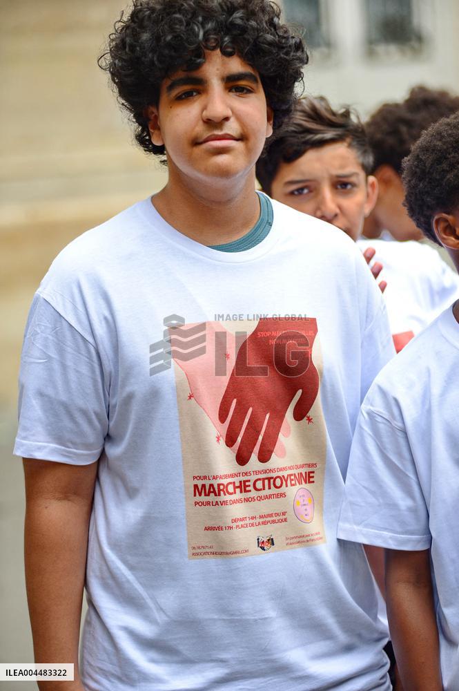 Citizens' March For Peace In The Neighborhoods - Paris