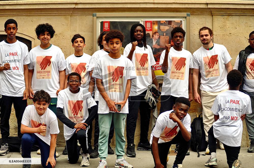 Citizens' March For Peace In The Neighborhoods - Paris
