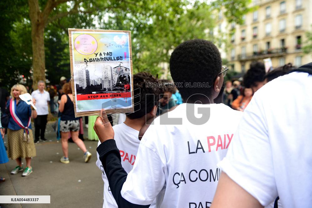 Citizens' March For Peace In The Neighborhoods - Paris