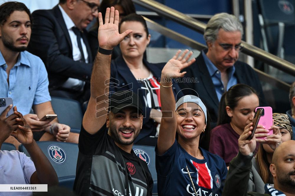 Vips at PSG celebration Champions League trophy at Parc des Princes
