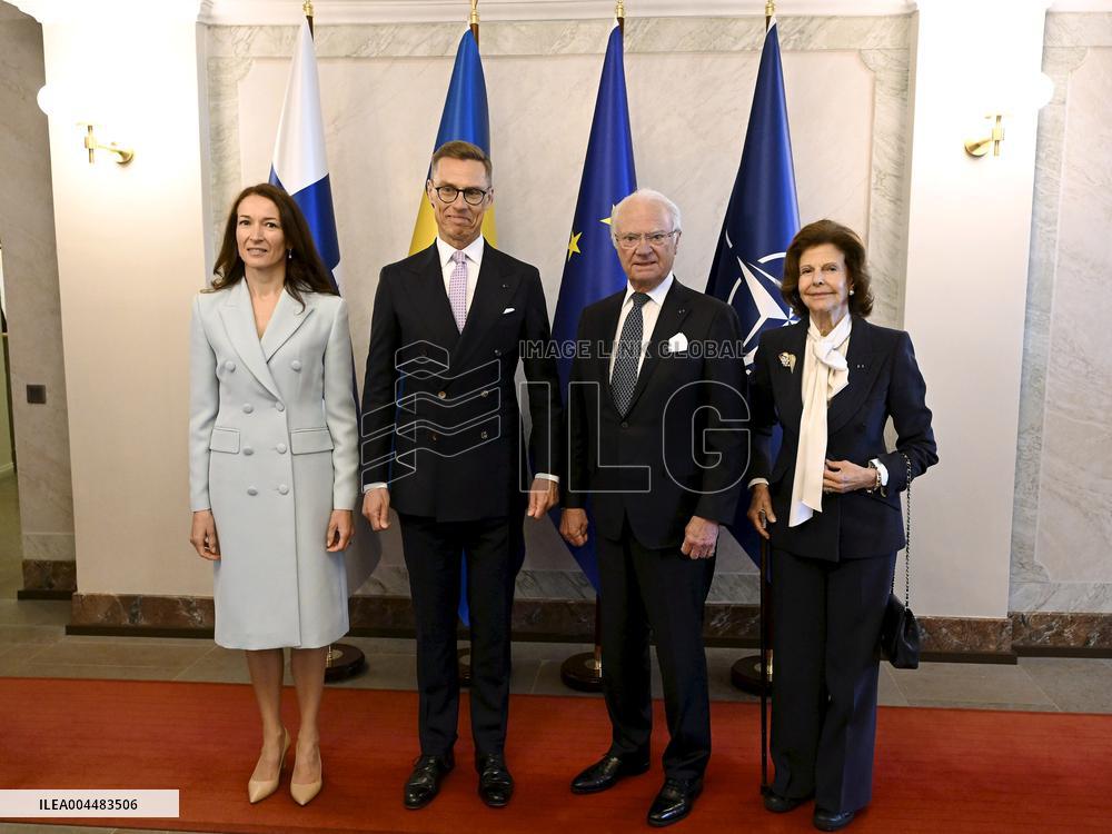 Sweden's Royal couple in Helsinki