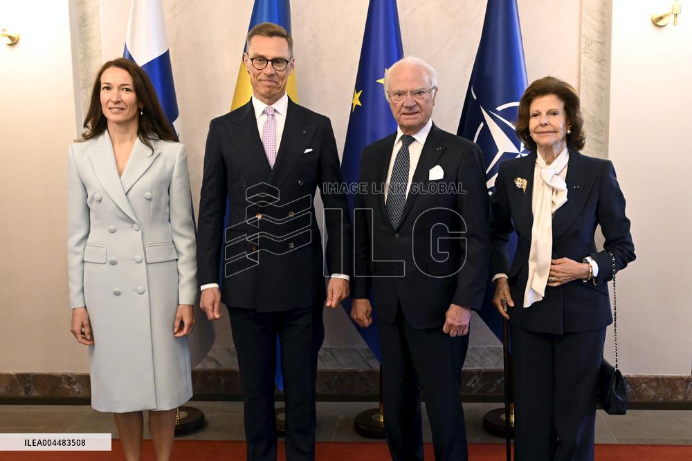 Sweden's Royal couple in Helsinki