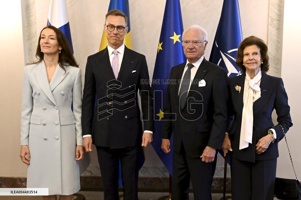 Sweden's Royal couple in Helsinki