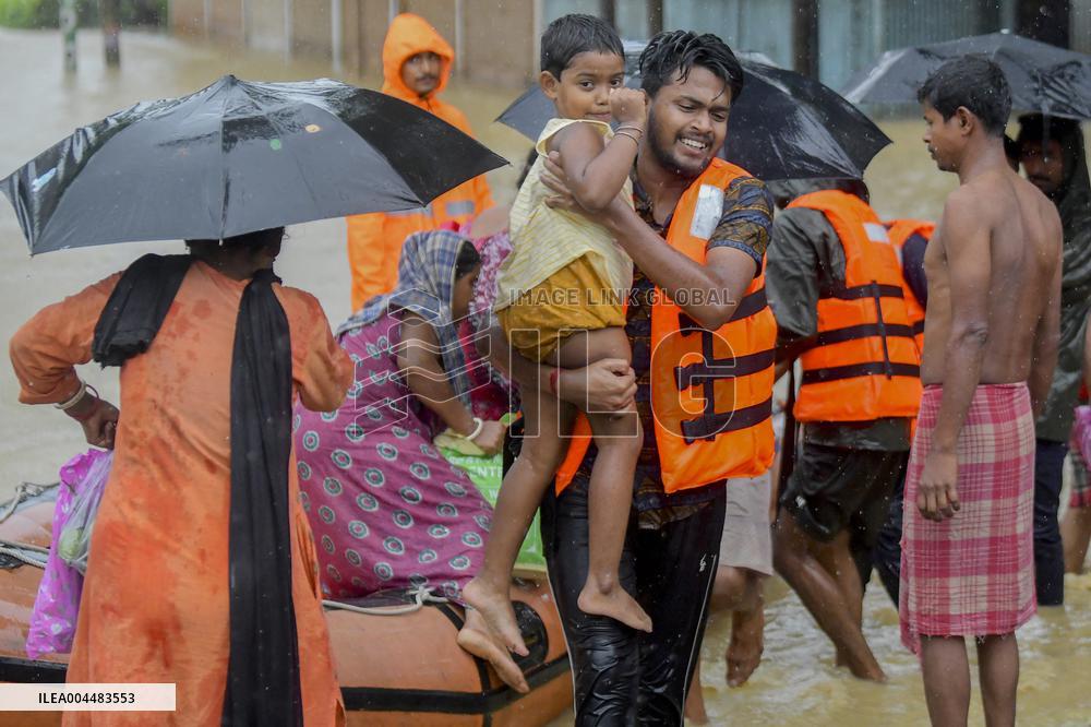 Flood in Agartala - India