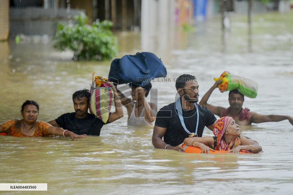 Flood in Agartala - India