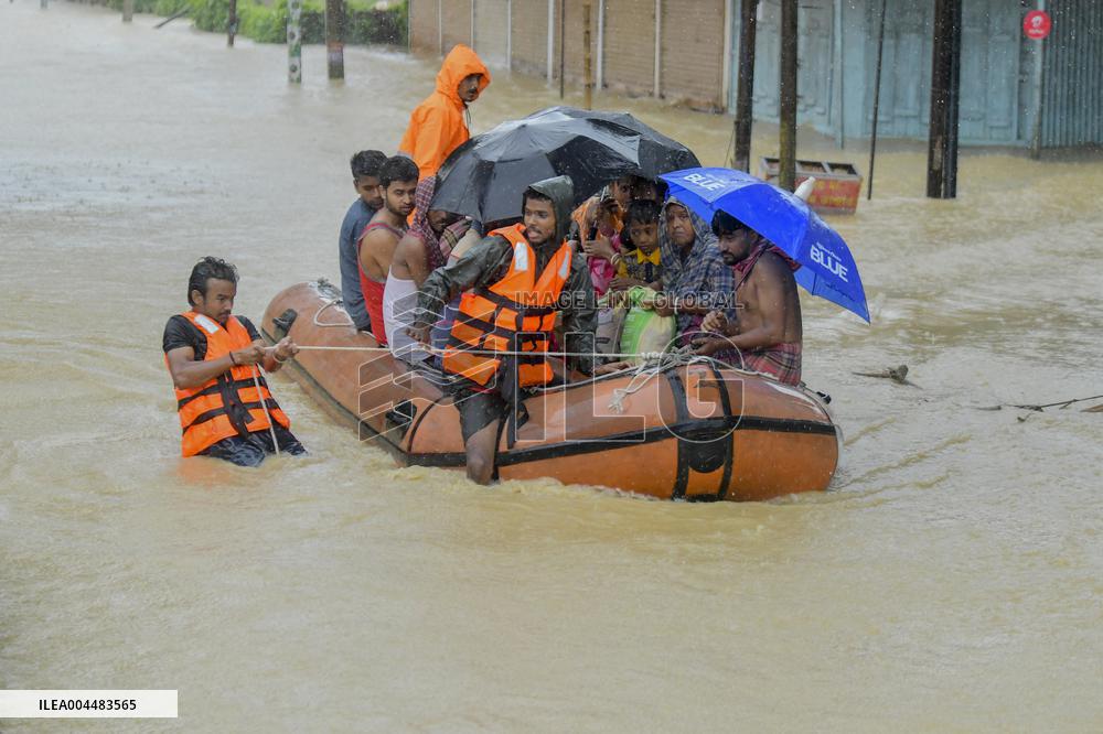 Flood in Agartala - India