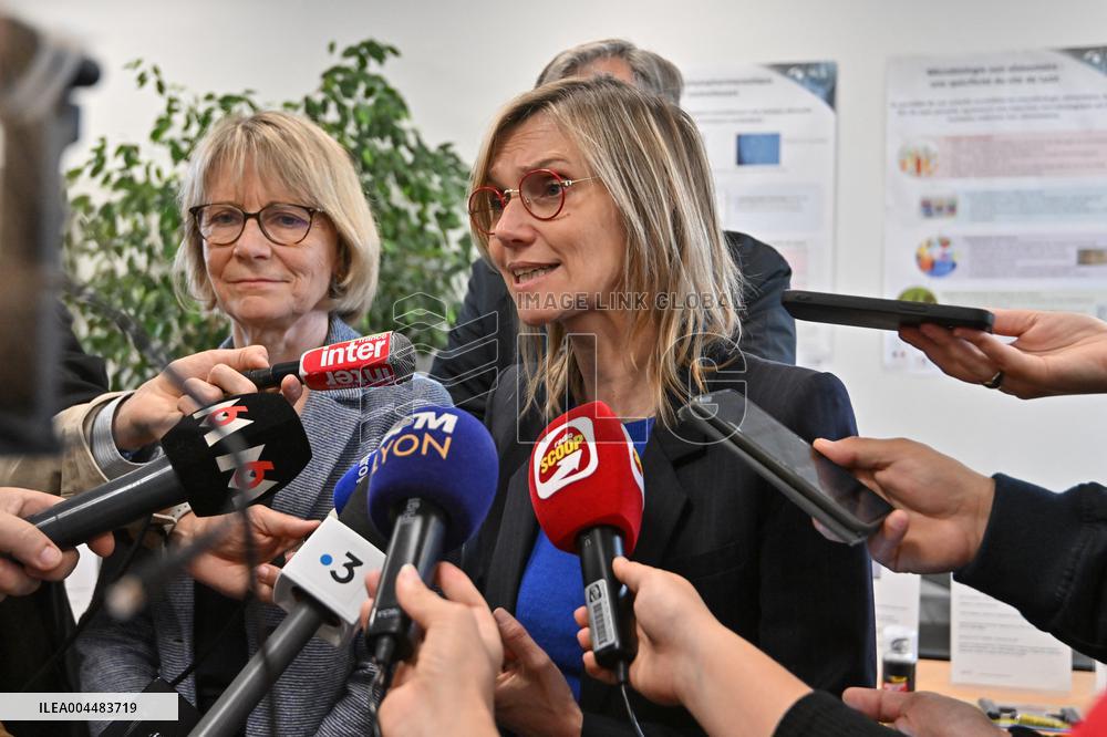 Agnes Pannier Runacher At DGCCRF and DGDI - Lyon