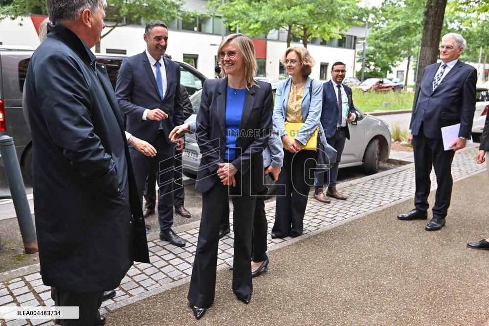 Agnes Pannier Runacher At DGCCRF and DGDI - Lyon