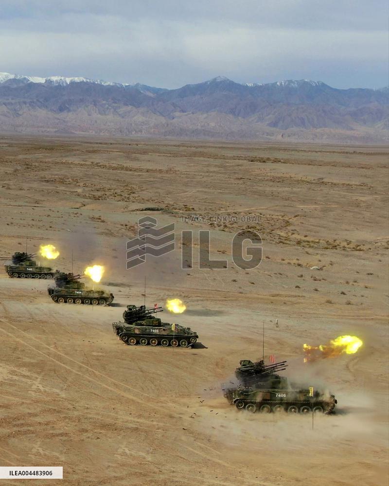 Live-fire Shooting Drills in Jiuquan