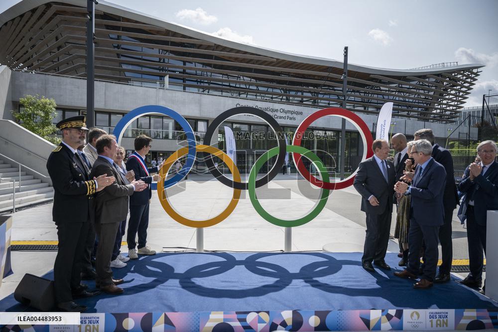 Ministerial Visit To The Olympic Aquatic Centre - Saint Denis