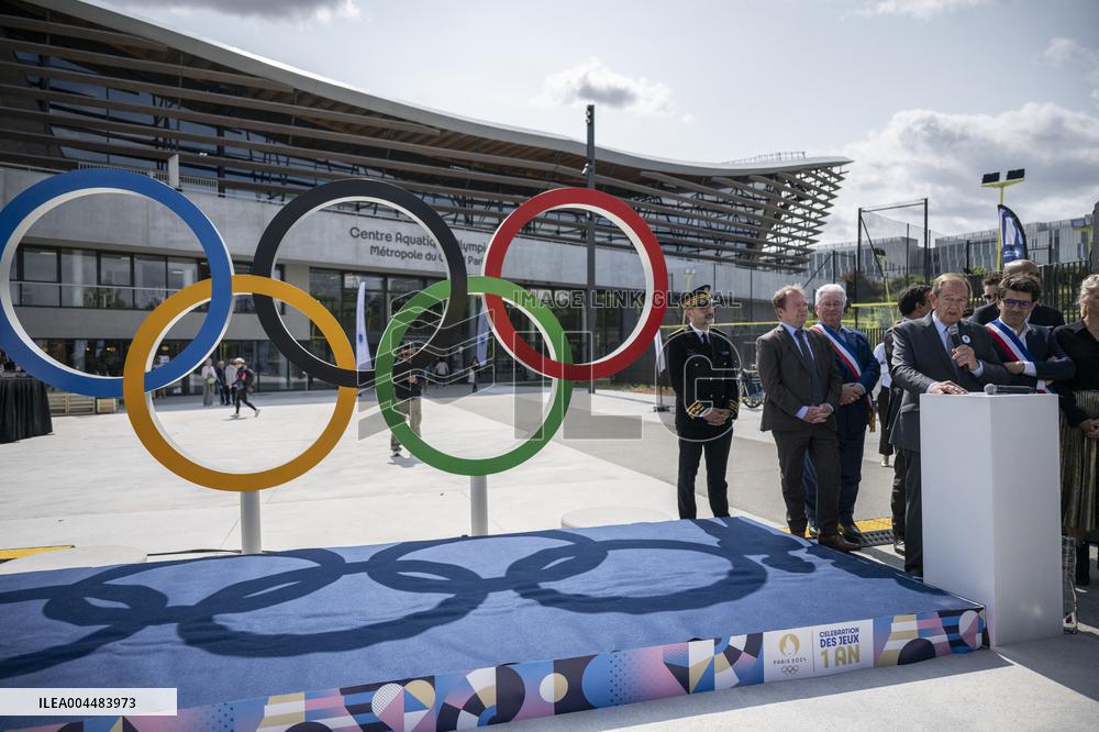 Ministerial Visit To The Olympic Aquatic Centre - Saint Denis