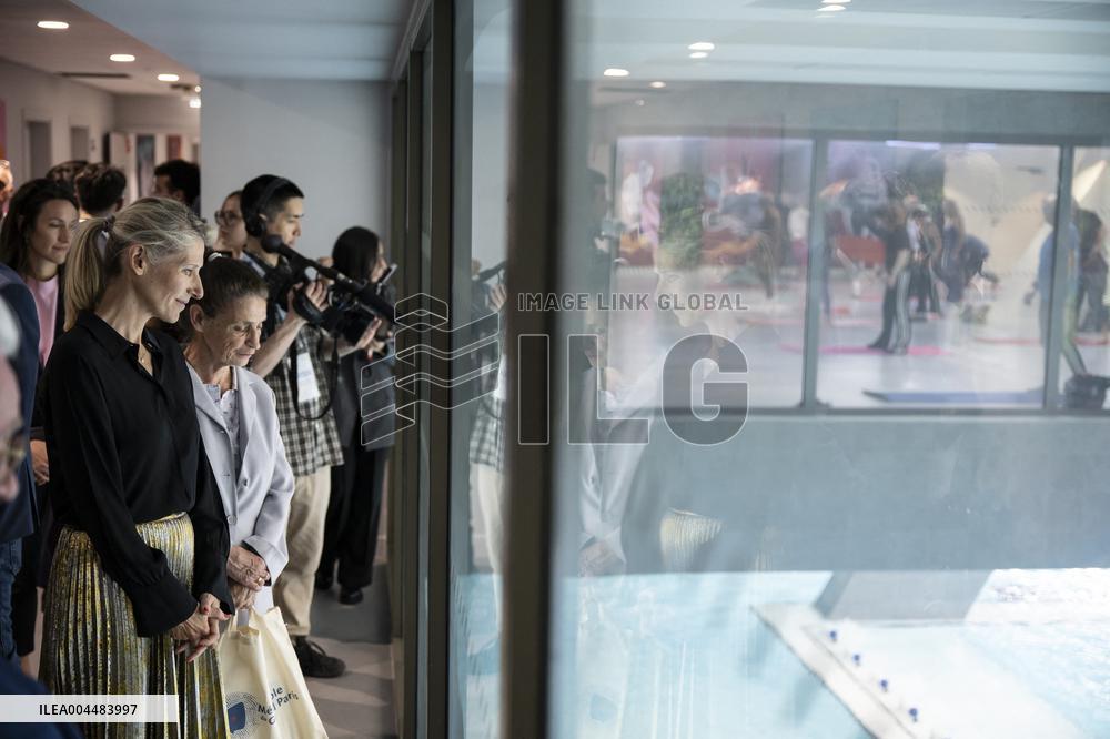 Ministerial Visit To The Olympic Aquatic Centre - Saint Denis
