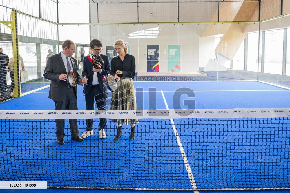 Ministerial Visit To The Olympic Aquatic Centre - Saint Denis