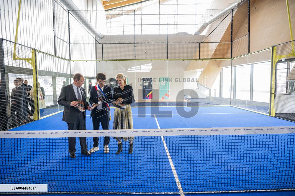 Ministerial Visit To The Olympic Aquatic Centre - Saint Denis