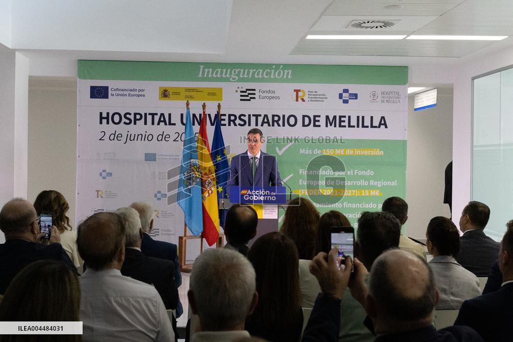 Sanchez Presides Over Inauguration of University Hospital in Melilla