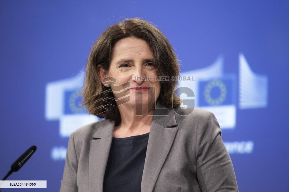 Teresa Ribera Rodriguez Press Conference - Brussels