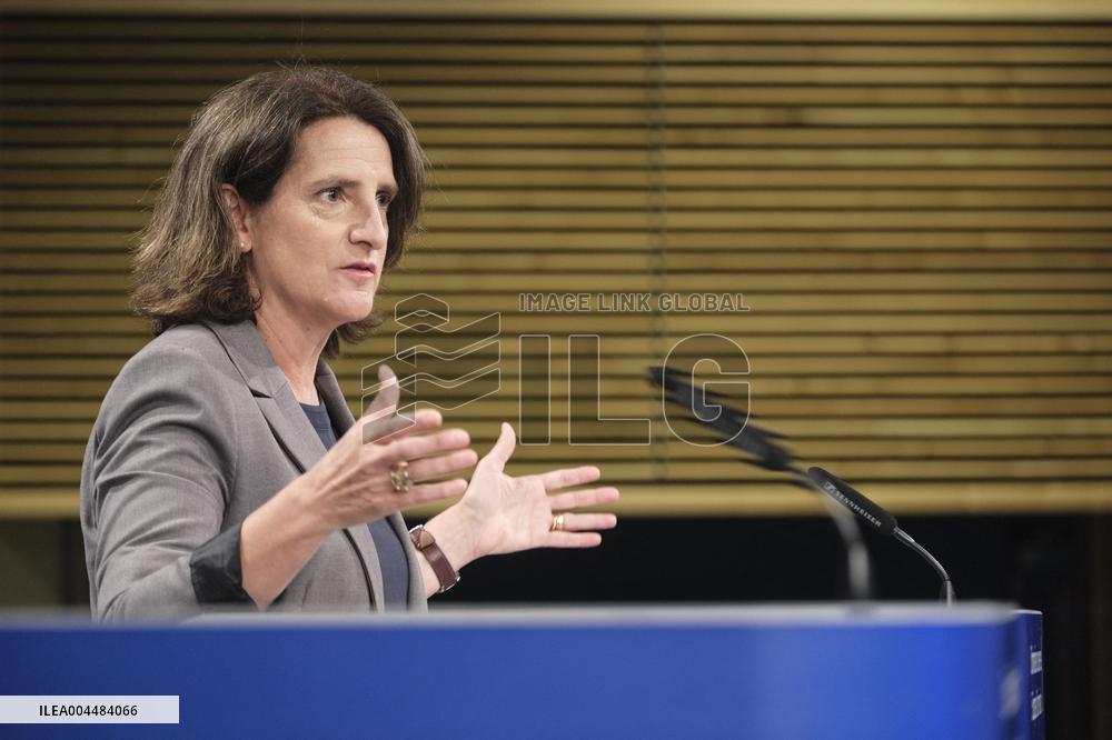 Teresa Ribera Rodriguez Press Conference - Brussels