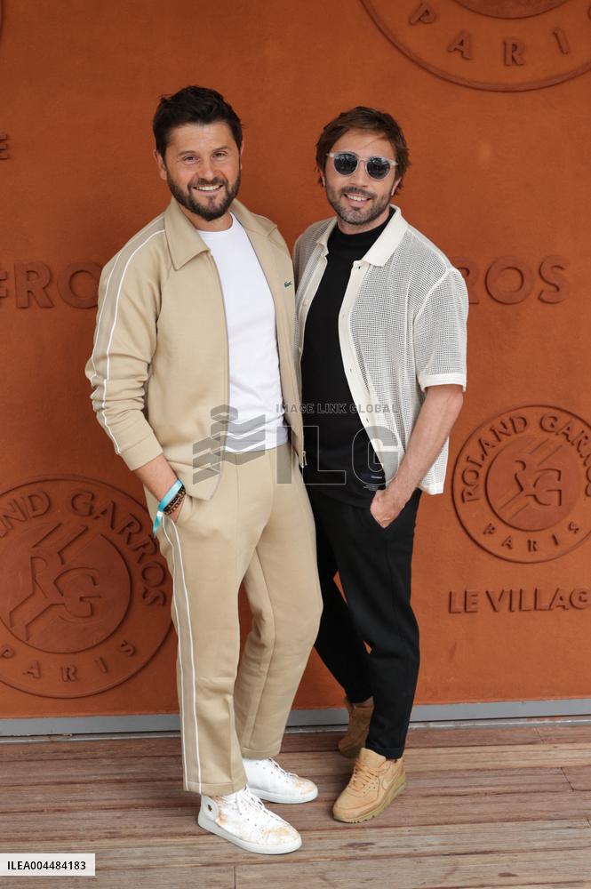 2025 French Open - Celebrities At Village Day 9 NB