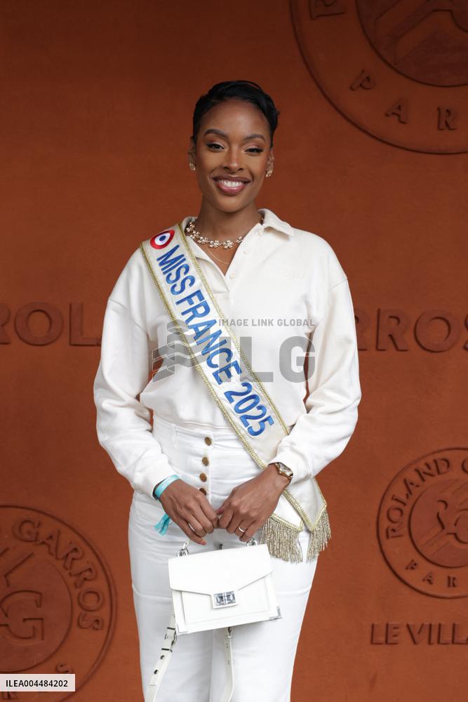 2025 French Open - Celebrities At Village Day 9 NB