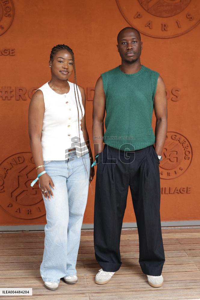 2025 French Open - Celebrities At Village Day 9 NB