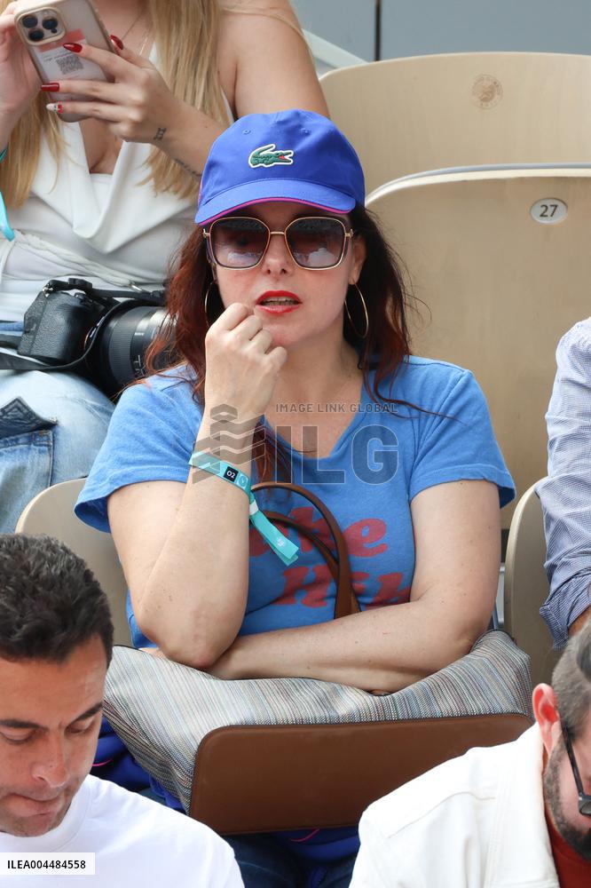 2025 French Open - Celebrities In Stands Day 9