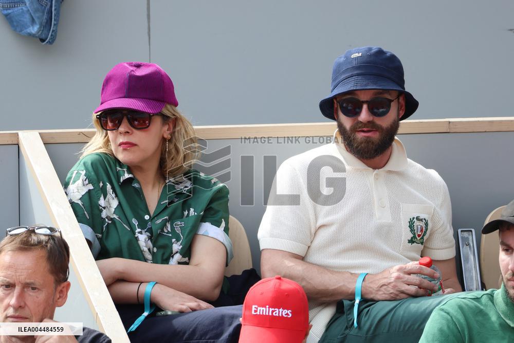2025 French Open - Celebrities In Stands Day 9