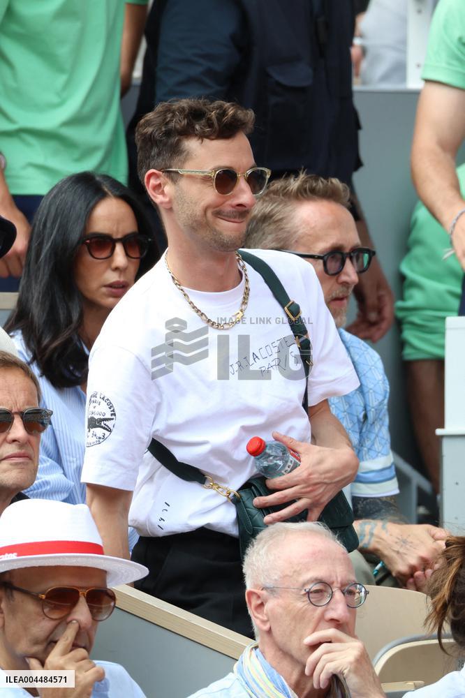 2025 French Open - Celebrities In Stands Day 9