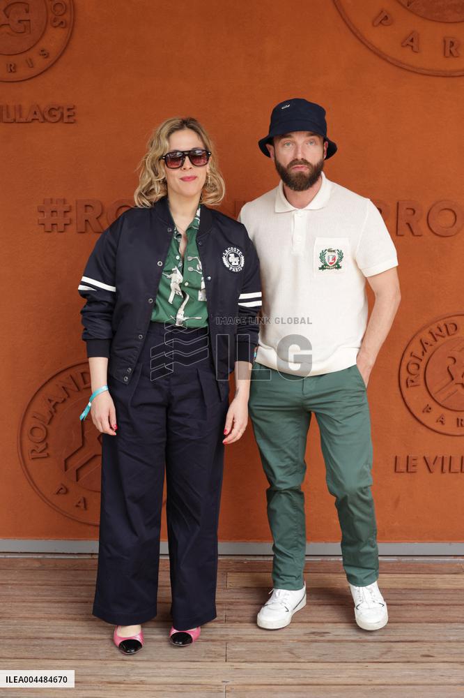 2025 French Open - Celebrities At Village Day 9 NB