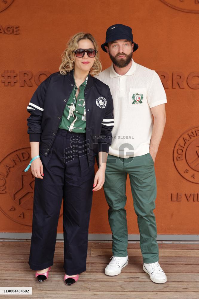 2025 French Open - Celebrities At Village Day 9 NB