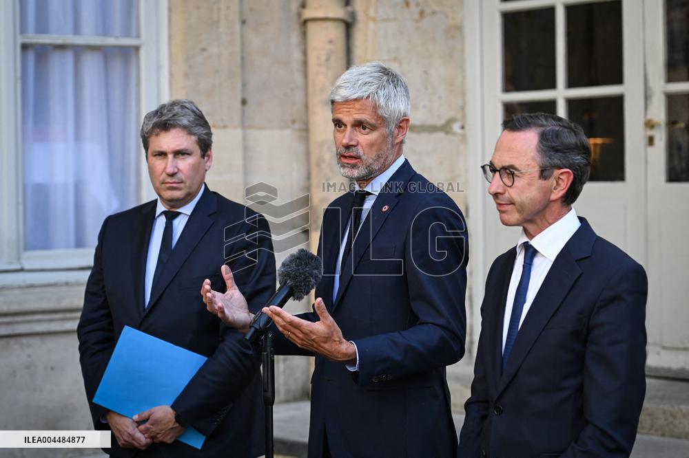French PM Francois Bayrou meets party leaders in Paris - FA