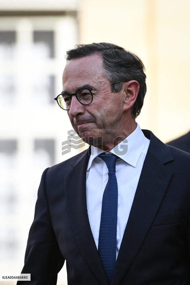 French PM Francois Bayrou meets party leaders in Paris - FA