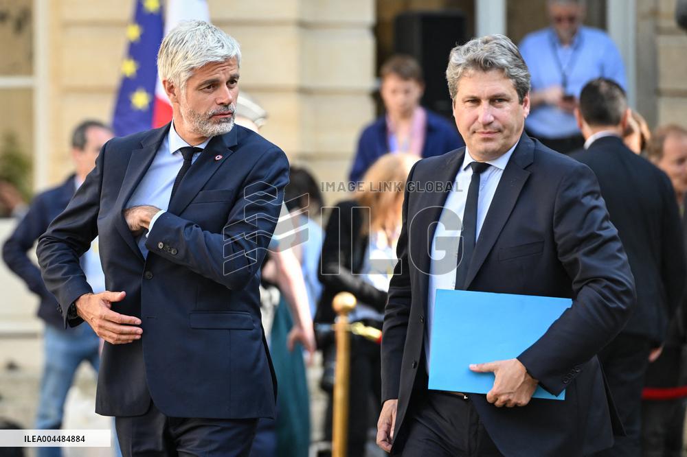 French PM Francois Bayrou meets party leaders in Paris - FA