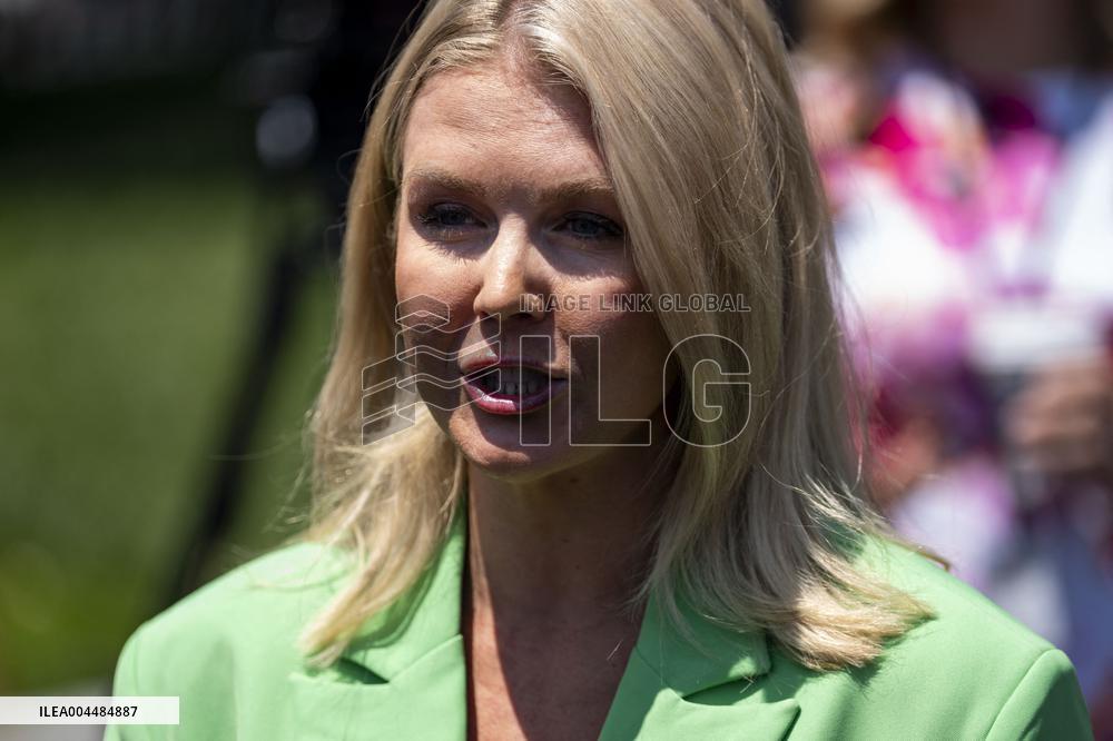 White House Press Secretary Karoline Leavitt Gaggles With Press