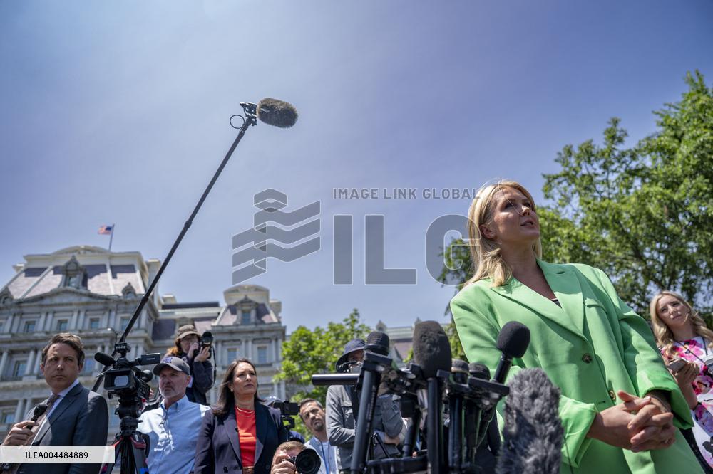 White House Press Secretary Karoline Leavitt Gaggles With Press