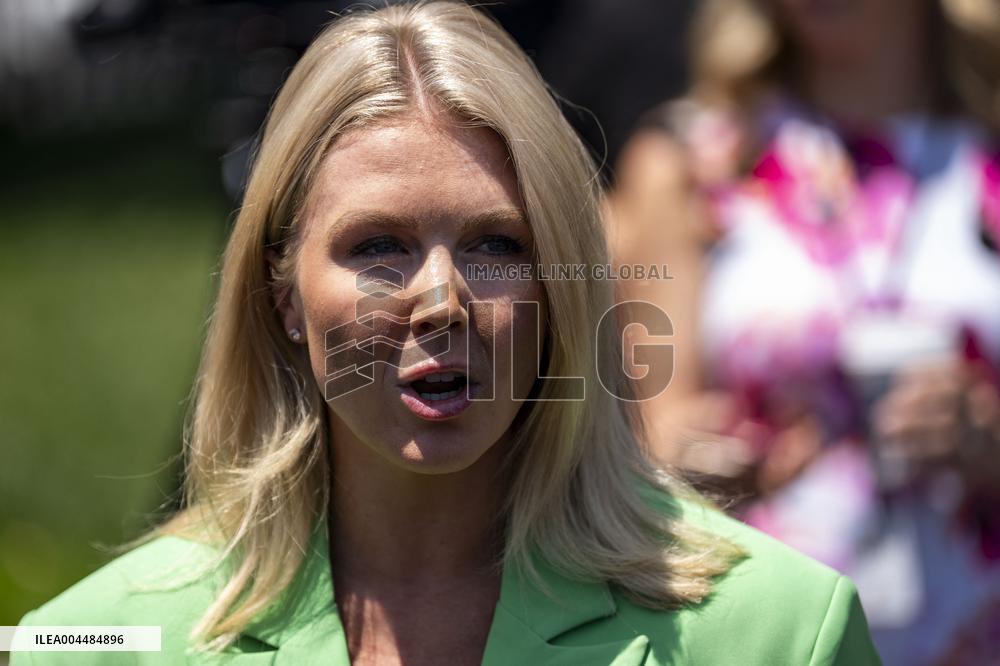 White House Press Secretary Karoline Leavitt Gaggles With Press