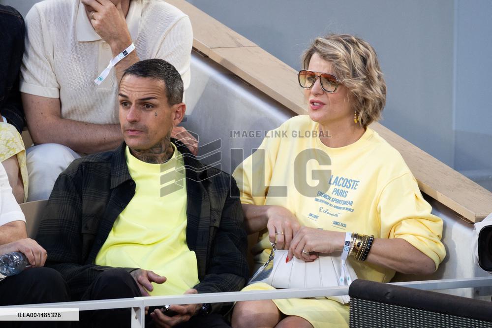 2025 French Open - Celebrities In Stands Night 9