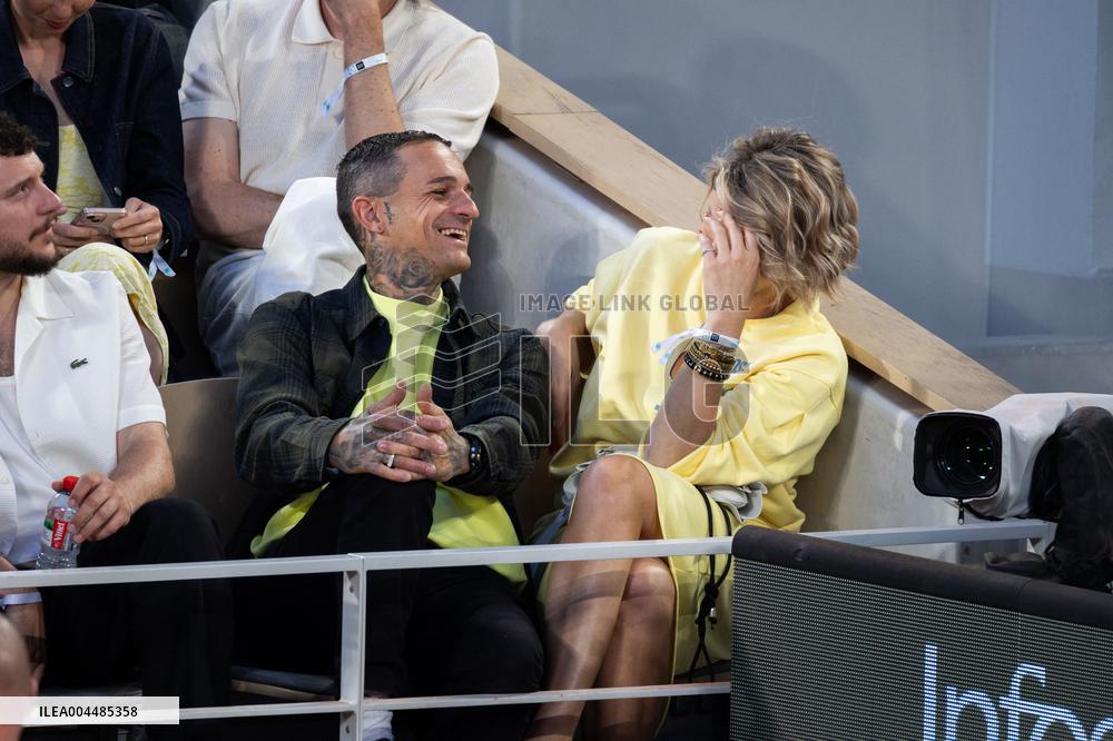2025 French Open - Celebrities In Stands Night 9