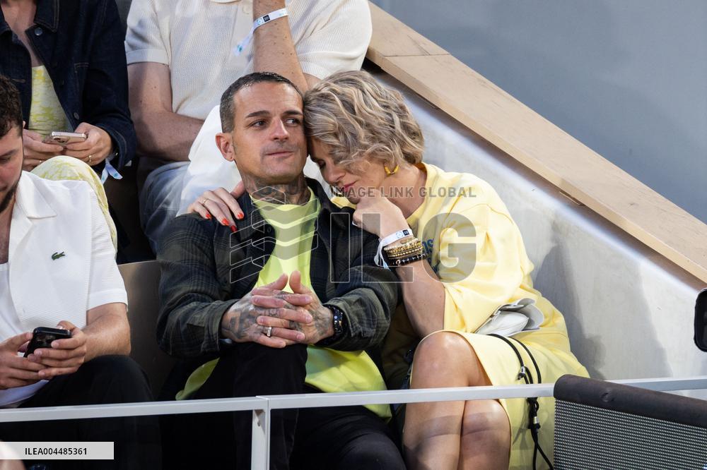 2025 French Open - Celebrities In Stands Night 9