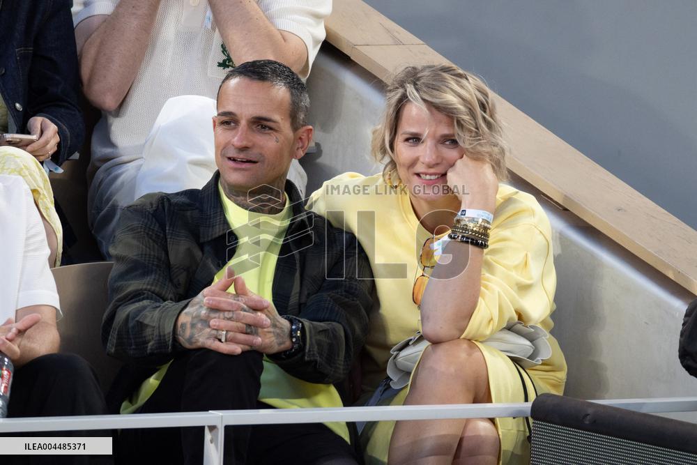 2025 French Open - Celebrities In Stands Night 9