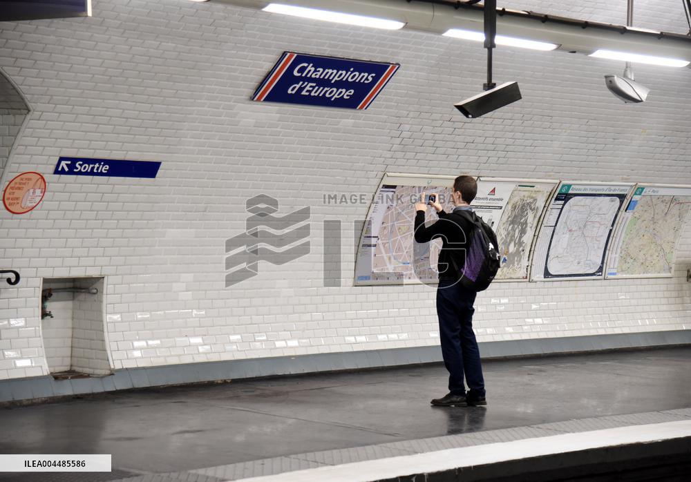 Paris Rebrands Europe Station to Celebrate PSG’s European Glory