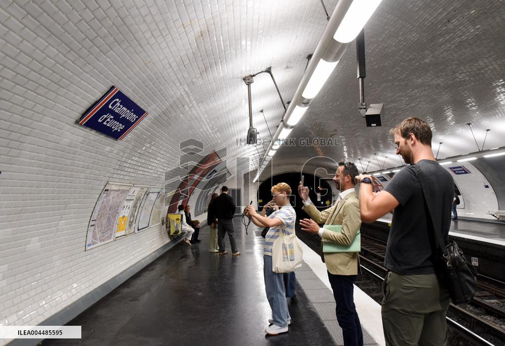 Paris Rebrands Europe Station to Celebrate PSG’s European Glory