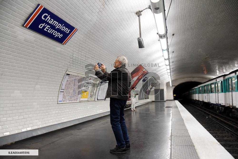 Paris Rebrands Europe Station to Celebrate PSG’s European Glory