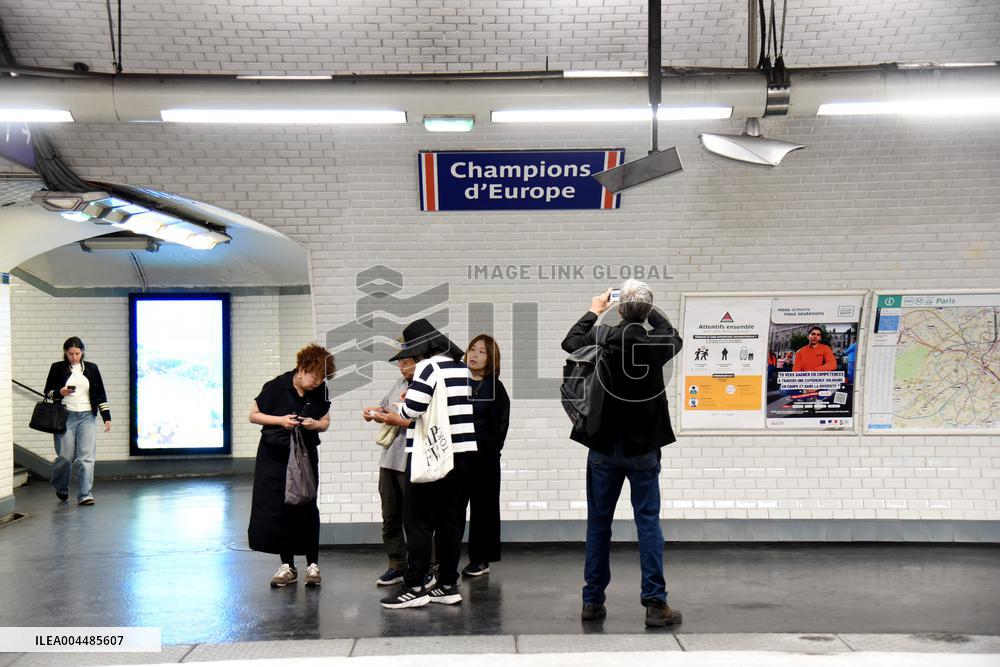 Paris Rebrands Europe Station to Celebrate PSG’s European Glory